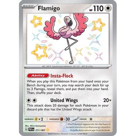 Flamigo 211 - SV Paldean Fates Holofoil