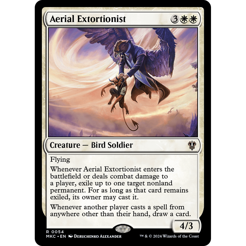 Aerial Extortionist (MKC-054) - Murders at Karlov Manor Commander