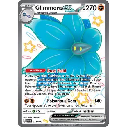 Glimmora ex 218 - SV Paldean Fates Holofoil