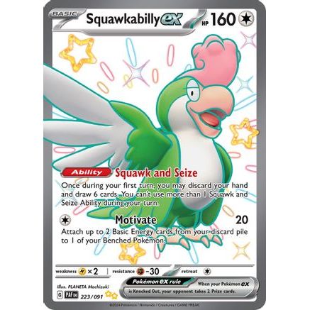 Squawkabilly ex - 223/091 223 - SV Paldean Fates Holofoil