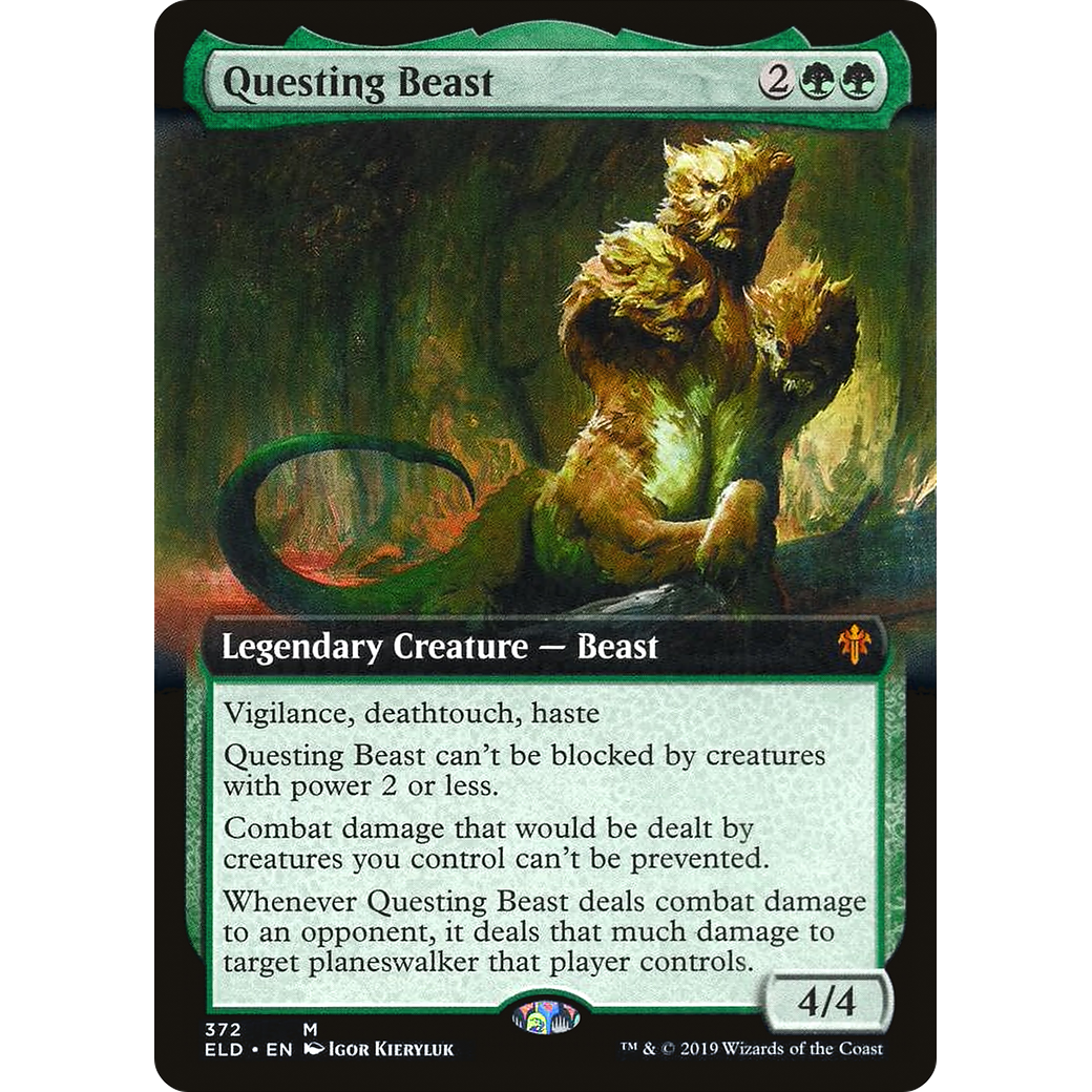 Questing Beast (Extended Art) (ELD-372) - Throne of Eldraine: (Extended Art)