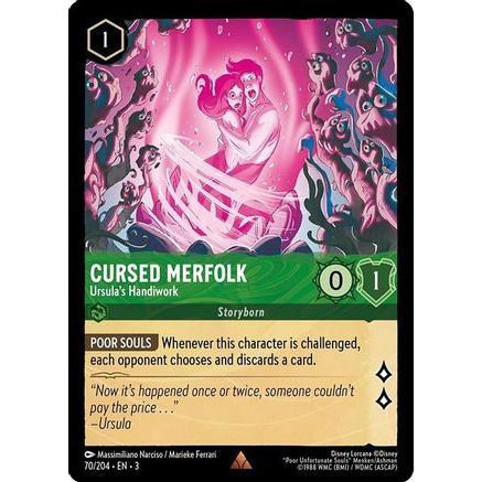 Cursed Merfolk - Ursula's Handiwork (70/204) - Into the Inklands Cold Foil