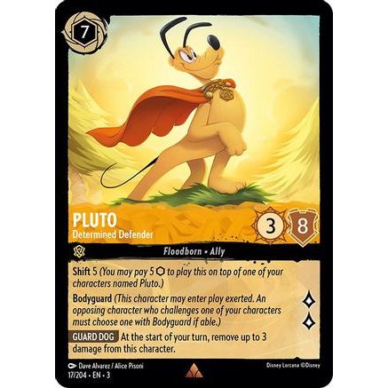 Pluto - Determined Defender (17/204) - Into the Inklands Cold Foil