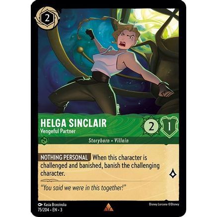 Helga Sinclair - Vengeful Partner (75/204) - Into the Inklands Cold Foil