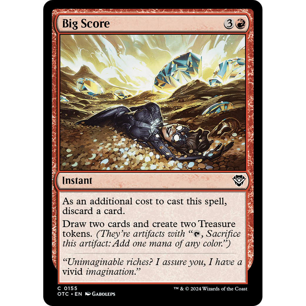 Big Score (OTC-155) - Outlaws of Thunder Junction Commander
