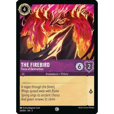 The Firebird - Force of Destruction (56/204) - Into the Inklands Cold Foil