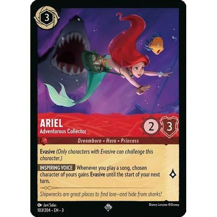 Ariel - Adventurous Collector (103/204) - Into the Inklands Cold Foil