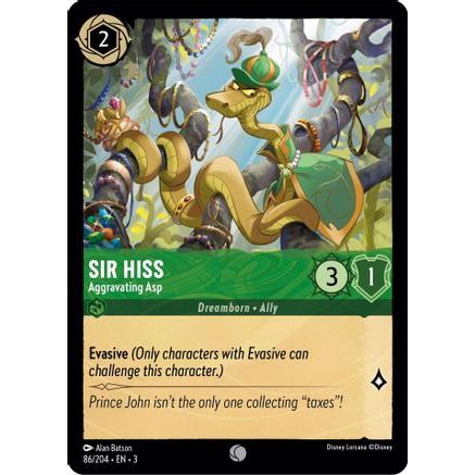 Sir Hiss - Aggravating Asp (86/204) - Into the Inklands