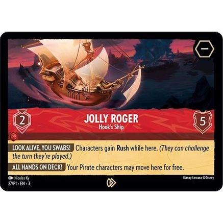 Jolly Roger - Hook's Ship (27) - Disney Lorcana Promo Cards Cold Foil