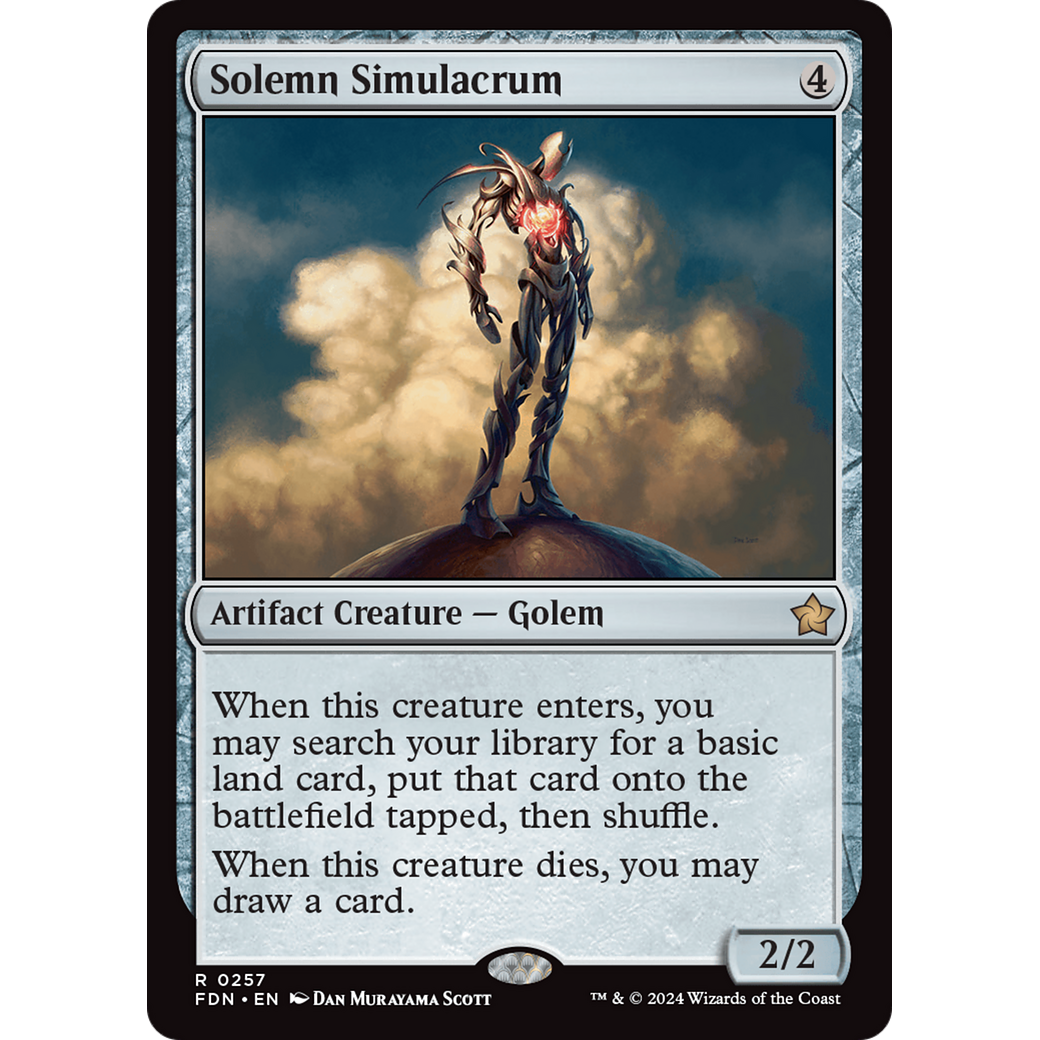 Solemn Simulacrum (FDN-257) - Foundations Foil