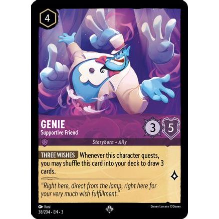 Genie - Supportive Friend (38/204) - Into the Inklands Cold Foil