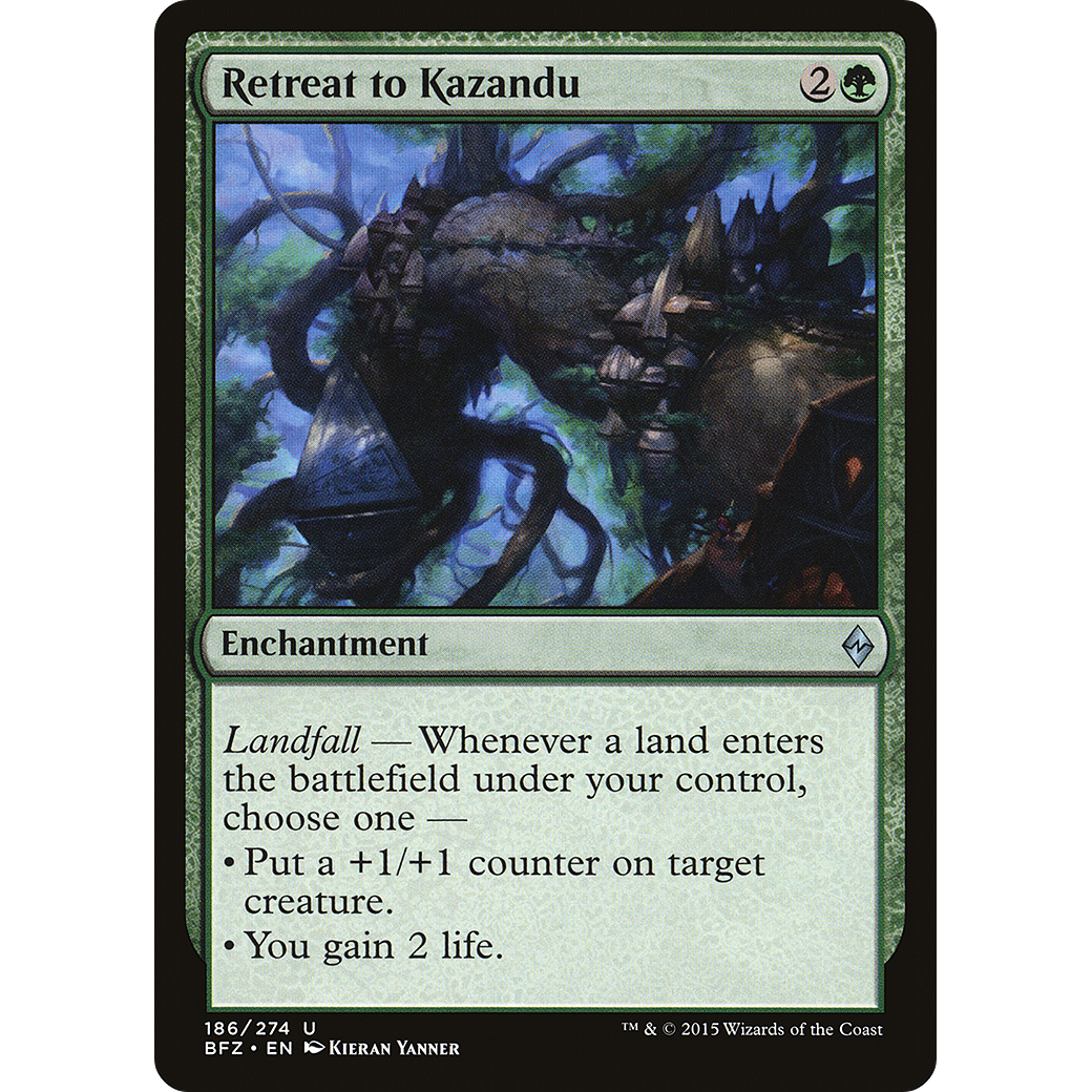 Retreat to Kazandu (BFZ-186) - Battle for Zendikar