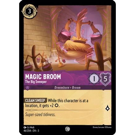 Magic Broom - The Big Sweeper (46/204) - Into the Inklands Cold Foil
