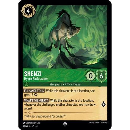 Shenzi - Hyena Pack Leader (85/204) - Into the Inklands Cold Foil