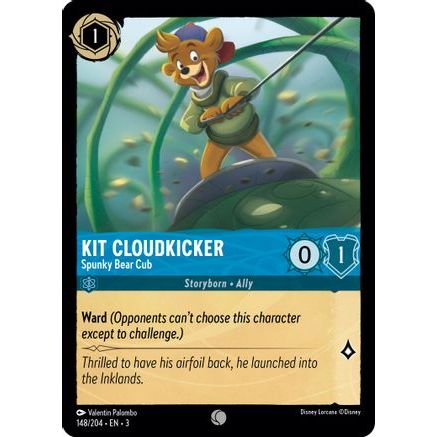 Kit Cloudkicker - Spunky Bear Cub (148/204) - Into the Inklands Cold Foil