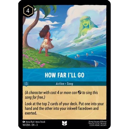 How Far I'll Go (161/204) - Into the Inklands Cold Foil