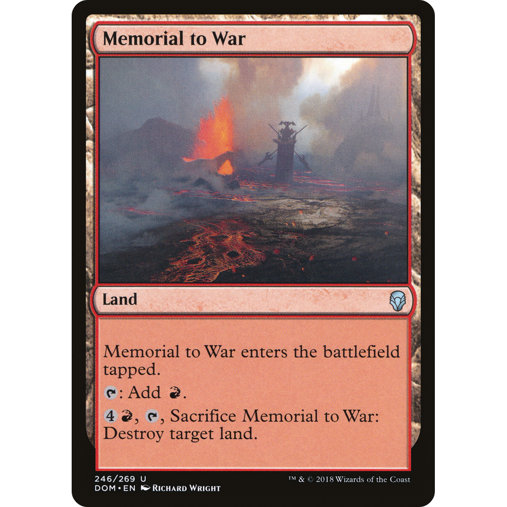 Memorial to War (DOM-246) - Dominaria Foil