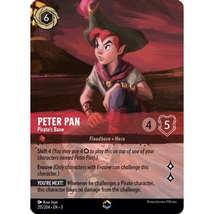 Peter Pan - Pirate's Bane (Enchanted) (215/204) - Into the Inklands Holofoil