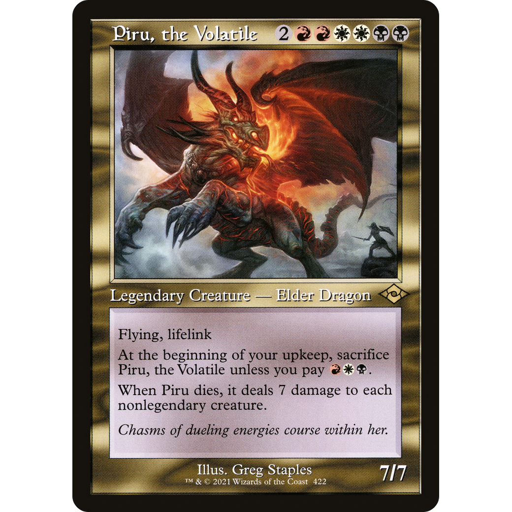 Piru, the Volatile (Retro Frame) (MH2-422) - Modern Horizons 2