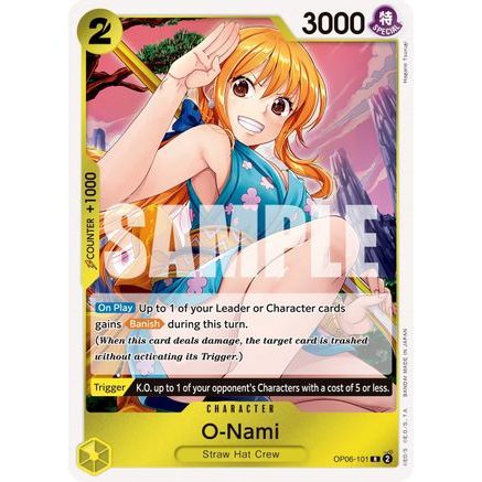 O-Nami (OP06-101) - Wings of the Captain Foil
