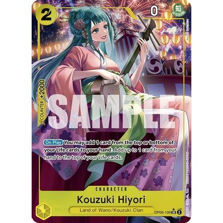Kouzuki Hiyori (Alternate Art) (OP06-106) - Wings of the Captain Foil