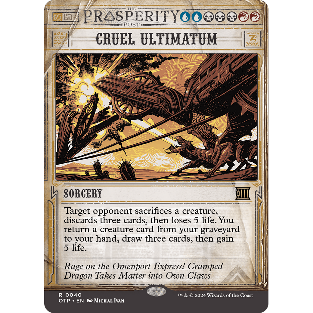 Cruel Ultimatum (OTP-040) - Breaking News: (Showcase) (Borderless)