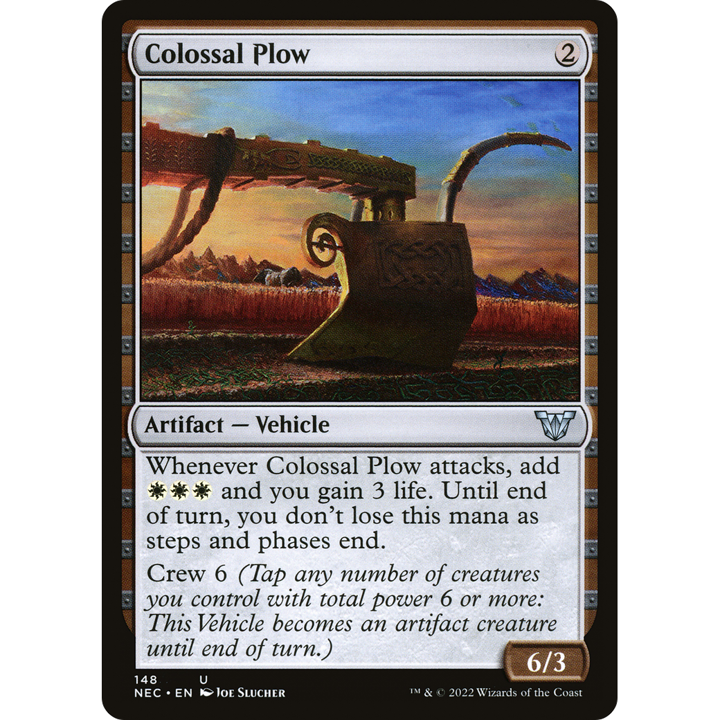 Colossal Plow (NEC-148) - Neon Dynasty Commander