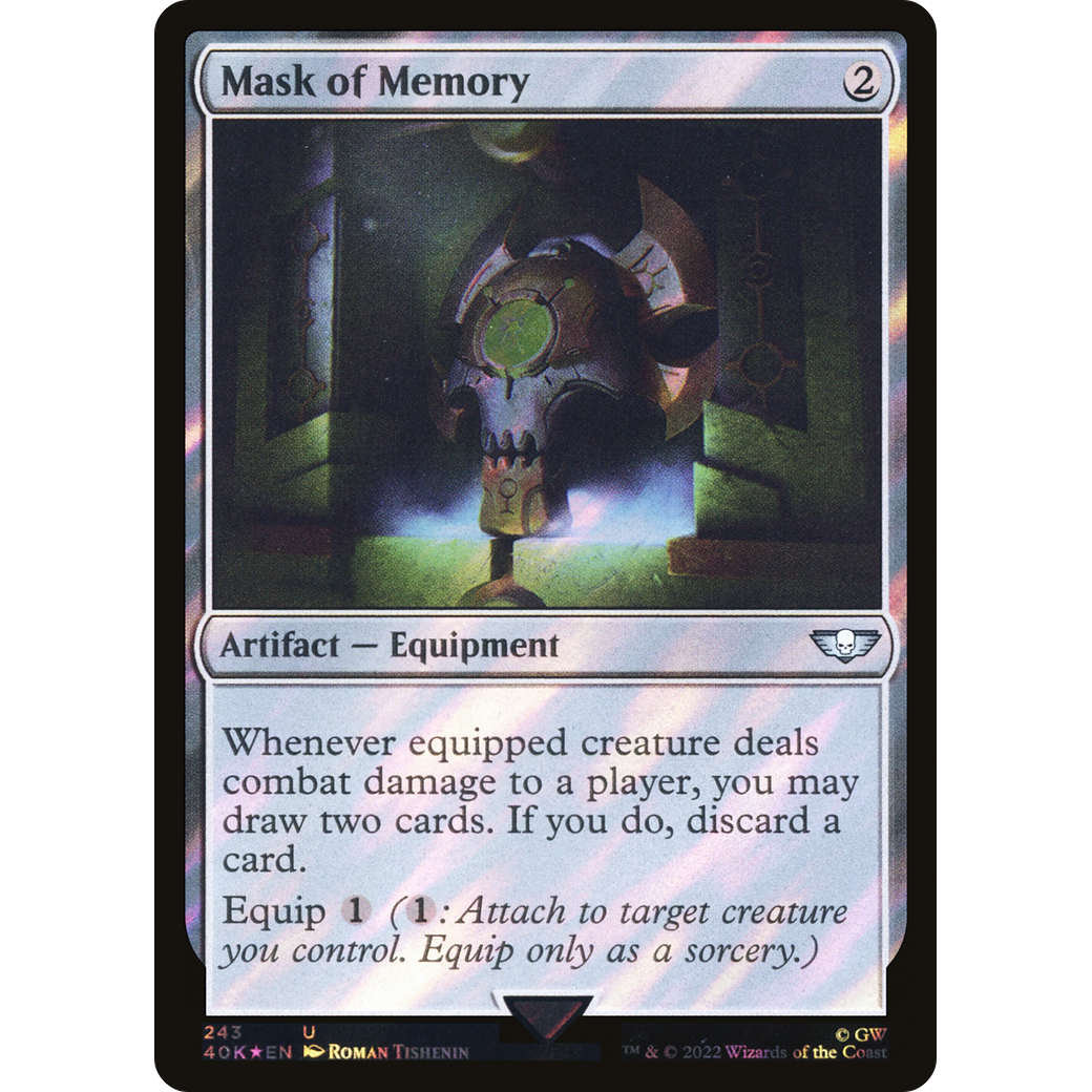 Mask of Memory (40K-243) - Warhammer 40,000 Commander Foil