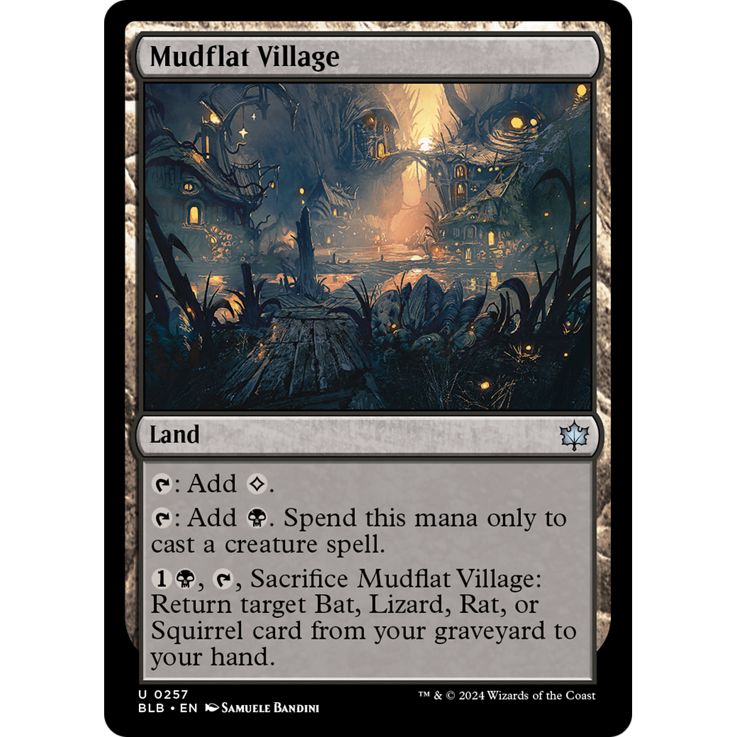 Mudflat Village (BLB-257) - Bloomburrow Foil