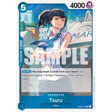 Tsuru (OP06-051) - Wings of the Captain Foil