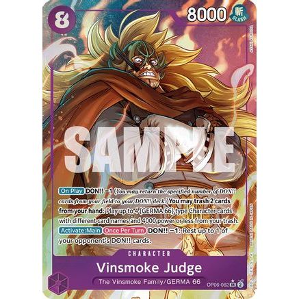 Vinsmoke Judge (Alternate Art) (OP06-062) - Wings of the Captain Foil