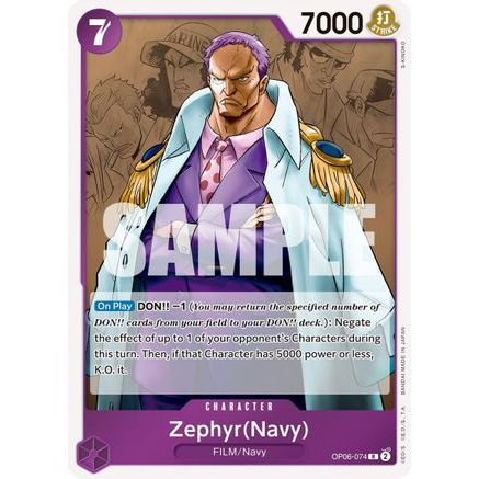 Zephyr (Navy) (OP06-074) - Wings of the Captain Foil