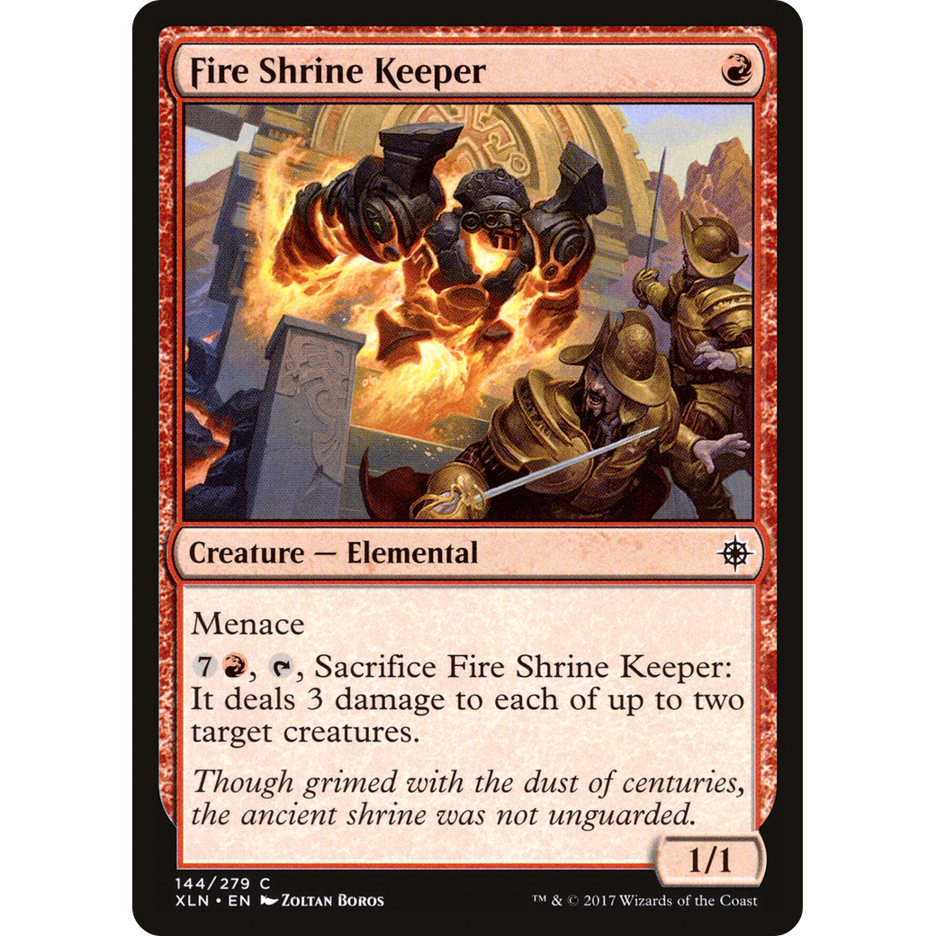Fire Shrine Keeper (XLN-144) - Ixalan Foil