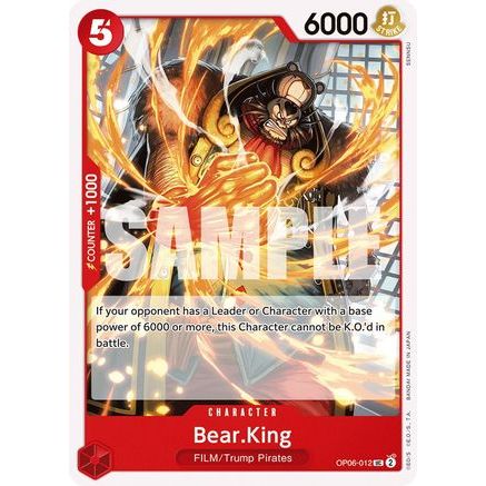 Bear.King (OP06-012) - Wings of the Captain