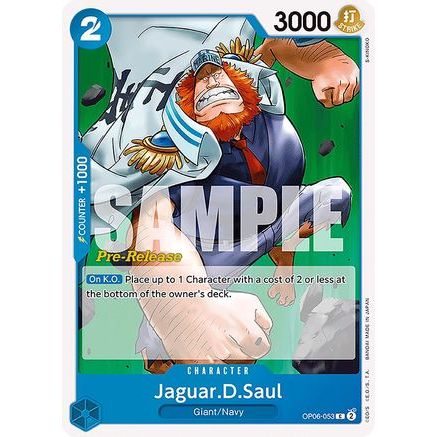 Jaguar.D.Saul (OP06-053) - Wings of the Captain Pre-Release Cards