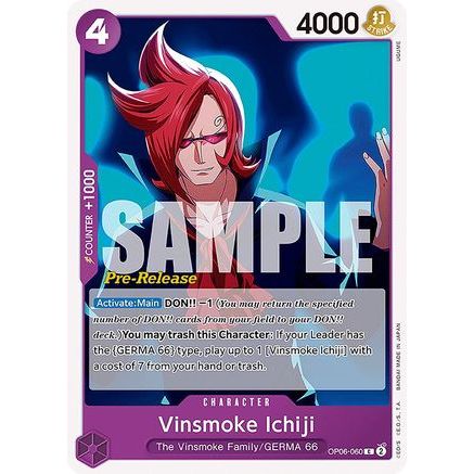 Vinsmoke Ichiji (060) (OP06-060) - Wings of the Captain Pre-Release Cards