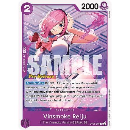 Vinsmoke Reiju (068) (OP06-068) - Wings of the Captain Pre-Release Cards