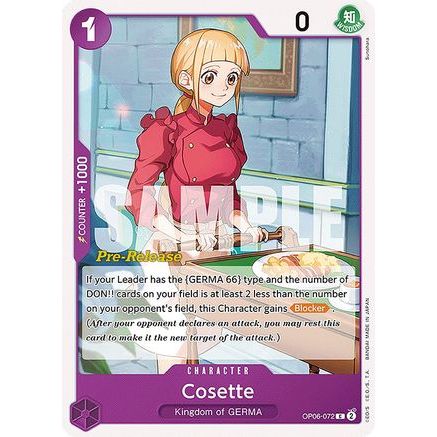 Cosette (OP06-072) - Wings of the Captain Pre-Release Cards
