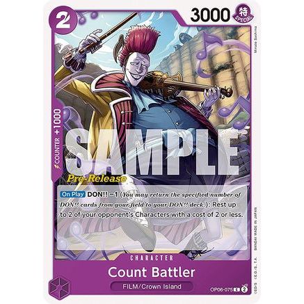 Count Battler (OP06-075) - Wings of the Captain Pre-Release Cards