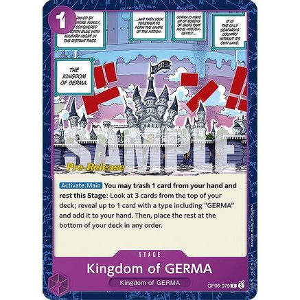 Kingdom of GERMA (OP06-079) - Wings of the Captain Pre-Release Cards