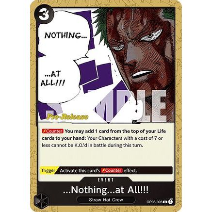 ...Nothing...at All!!! (OP06-096) - Wings of the Captain Pre-Release Cards