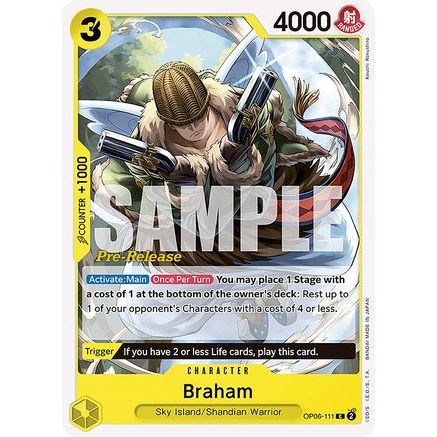 Braham (OP06-111) - Wings of the Captain Pre-Release Cards