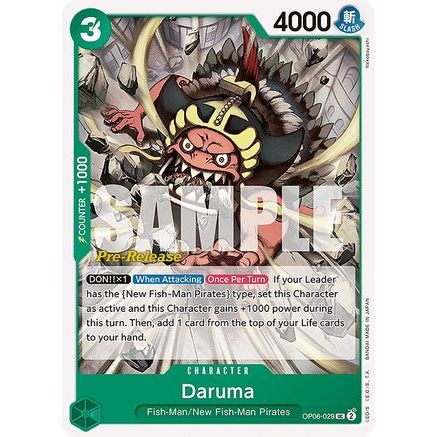 Daruma (OP06-029) - Wings of the Captain Pre-Release Cards