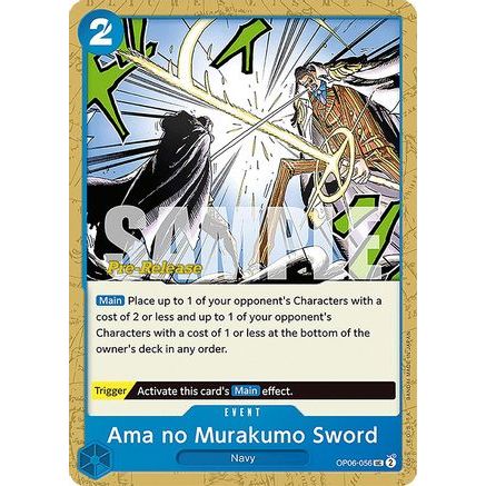 Ama no Murakumo Sword (OP06-056) - Wings of the Captain Pre-Release Cards