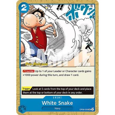 White Snake (OP06-059) - Wings of the Captain Pre-Release Cards