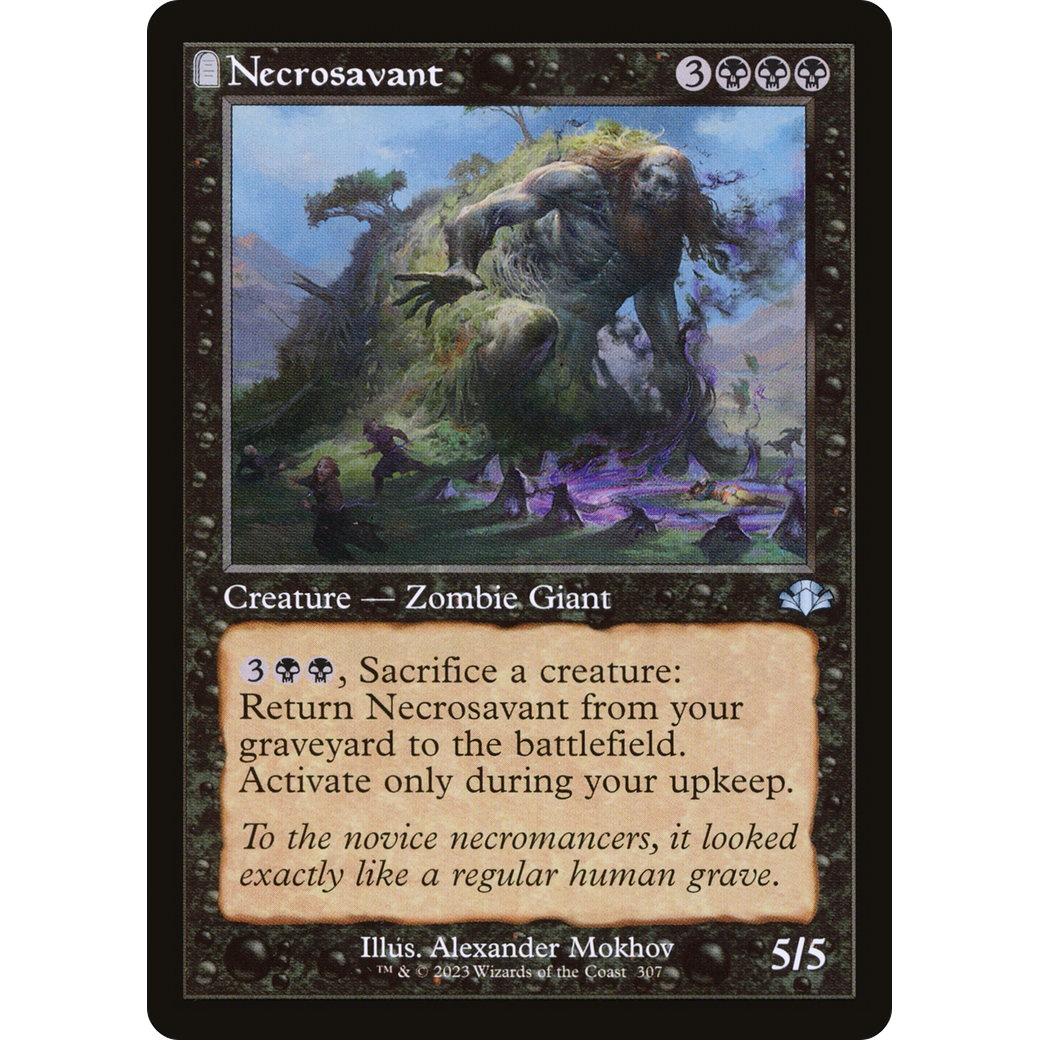 Necrosavant (Retro Frame) (DMR-307) - Dominaria Remastered: (tombstone)