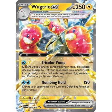 Wugtrio ex - 060/162 60 - SV05 Temporal Forces Holofoil