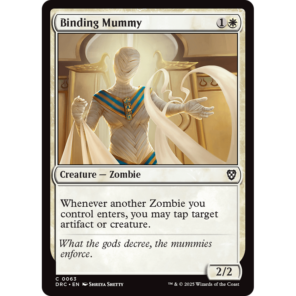 Binding Mummy (DRC-063) - Commander: Aetherdrift Foil