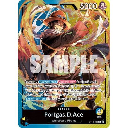 Portgas.D.Ace (002) (ST13-002) - Ultra Deck: The Three Brothers Foil