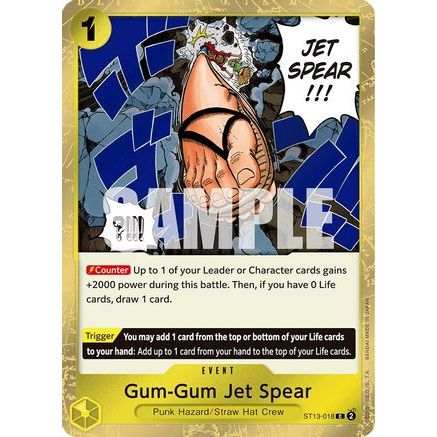 Gum-Gum Jet Spear (ST13-018) - Ultra Deck: The Three Brothers Foil